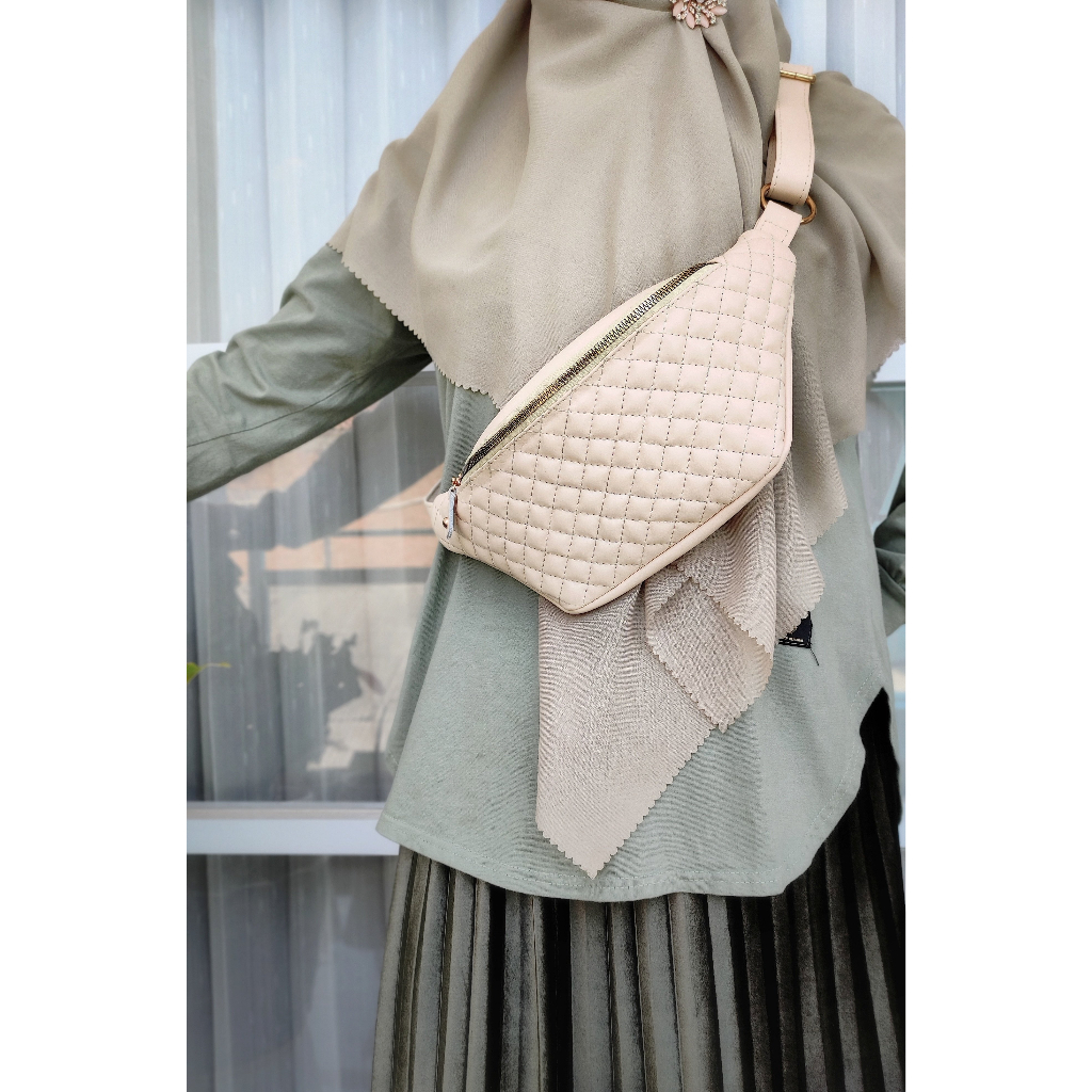 Tas Punggung Dada Wanita Kulit Asli