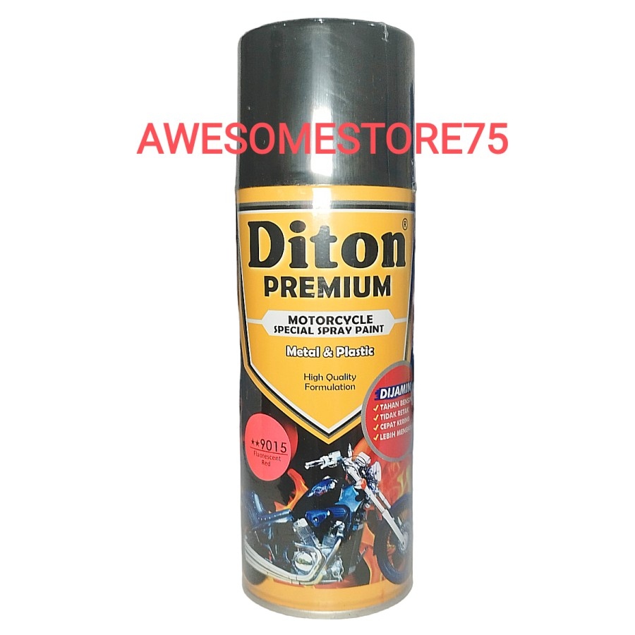 DITON PREMIUM ** F 9015 FLUORESCENT RED Stabilo Merah Cat Semprot Pilox Pylox
