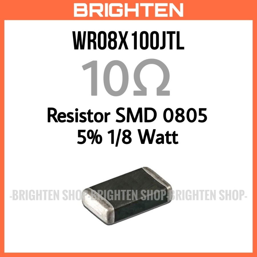 Resistor SMD 10ohm 10R 10 ohm 5% 0805 1/8 Watt