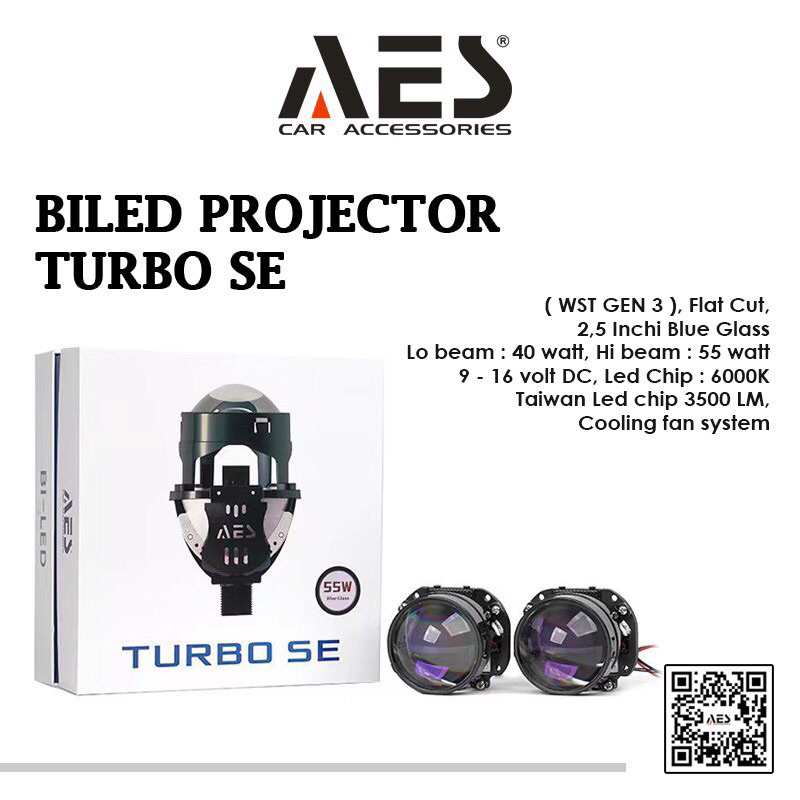 PROJECTOR BILED AES TURBO SE FLAT 55watt Gen 3