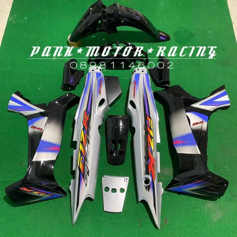 Body fiz r full set tahun 2003 HITAM SILVER SPORTY Bodi fizr fulset Box fizr