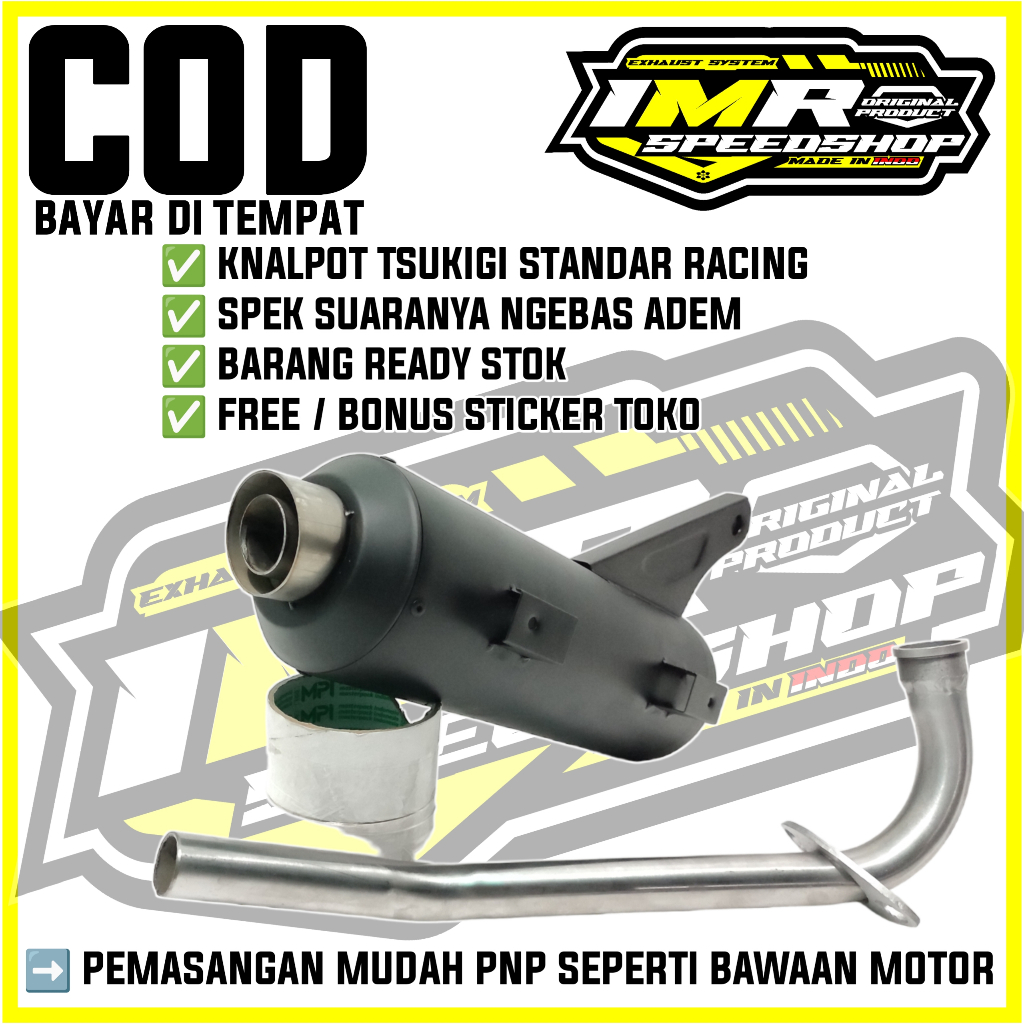 KNALPOT COPY CMS TZM TSUKIGI STANDAR RACING MIO SPORTY MIO SMILE MIO J G T MIO M3 Z SOUL GT X RIDE F