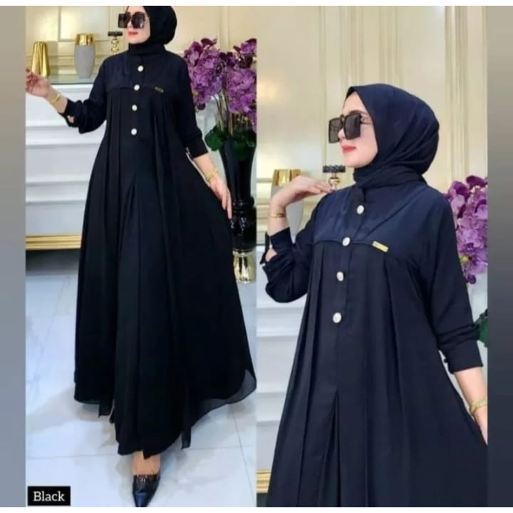 COD Hania Dress Ceruty Babydoll Premium // Gamis Wanita Muslim Jumbo M L XL XXL // Dress Pesta Wanita Muslim // Baju Kondangan Wanita Terbaru 2023 // Fashion Wanita Muslimah // Gamis Malaysia Kekinian // Outfit Wanita Remaja Termurah // Casual Dress