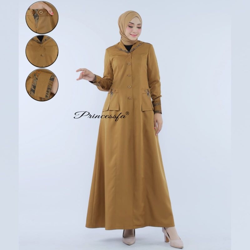 GAMIS PNS PRINCESSFA/ gamis Pemda /gamis guru / gamis princessfa