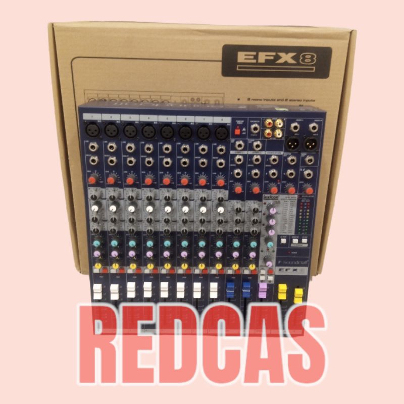 SOUNDCRAFT EFX8 AUDIO MIXER 8 CHANNEL EFX 8