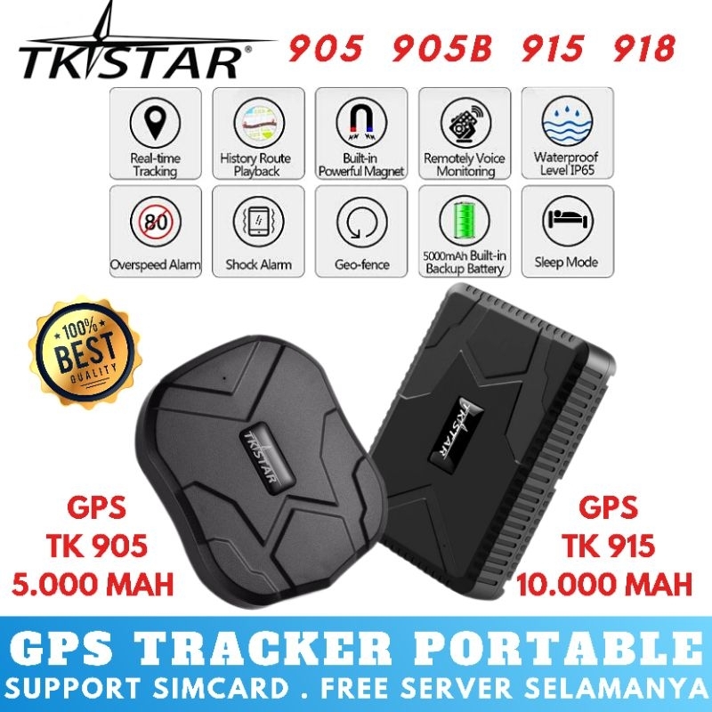 NEW GPS TRACKER TKSTAR ORIGINAL PORTABLE MOBIL MOTOR GPS MINI SADAP SUARA TKSTAR TK913 TK905