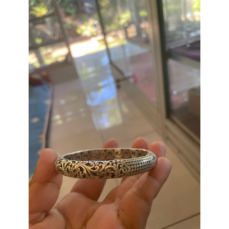 Gelang Bracelet Cuff ukir bali perak silver bali 925 pria wanita custom elegant