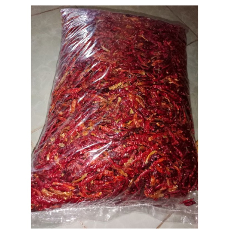 

Ready [5KG] Cabe Kering Teja Import Cabe Setan super pedas / Cabe oven 5 KG pp