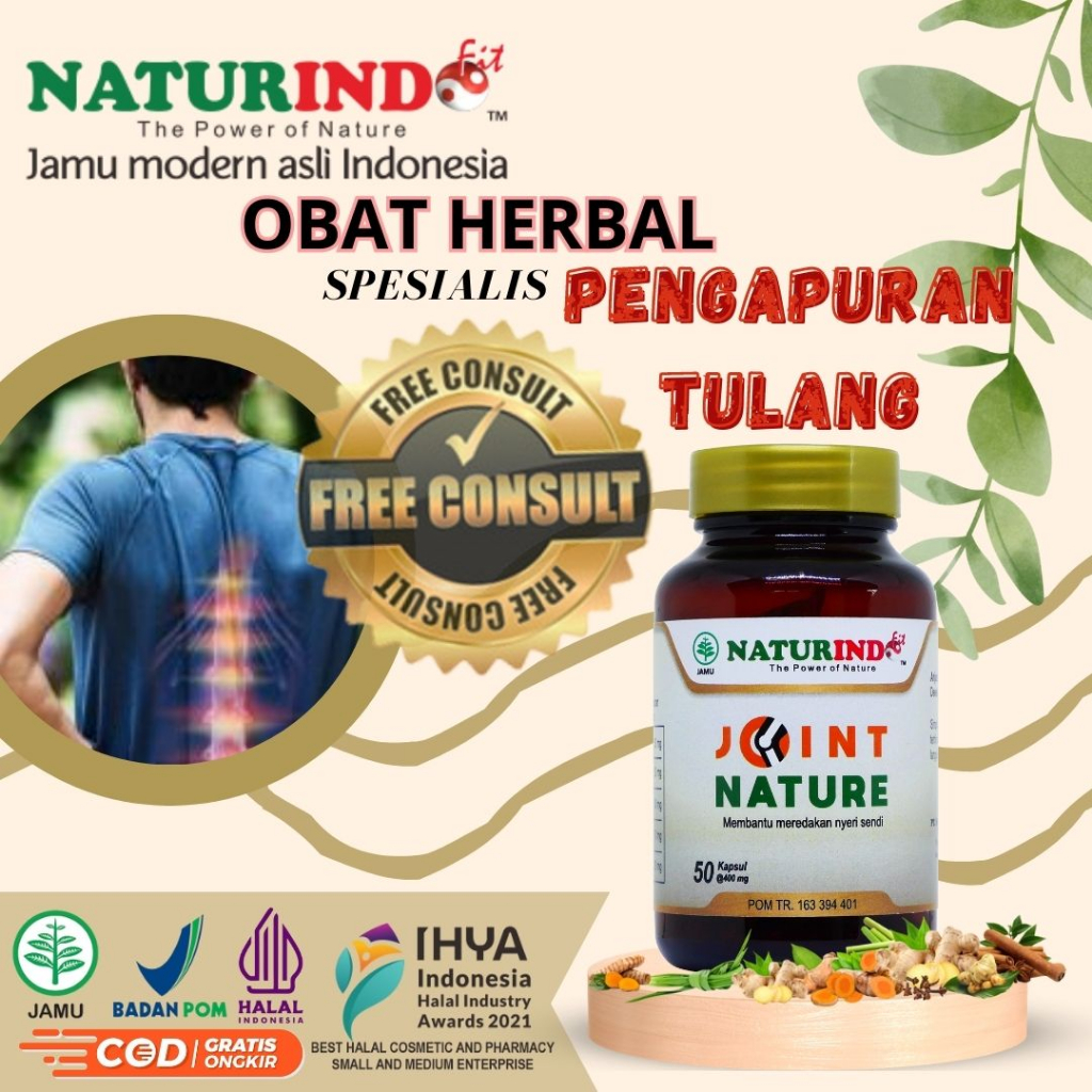JOINT NATURE Obat Pengapuran Tulang Osteoarthritis Obat Herbal Pengapuran Nyeri Sendi Lutut Obat Tul