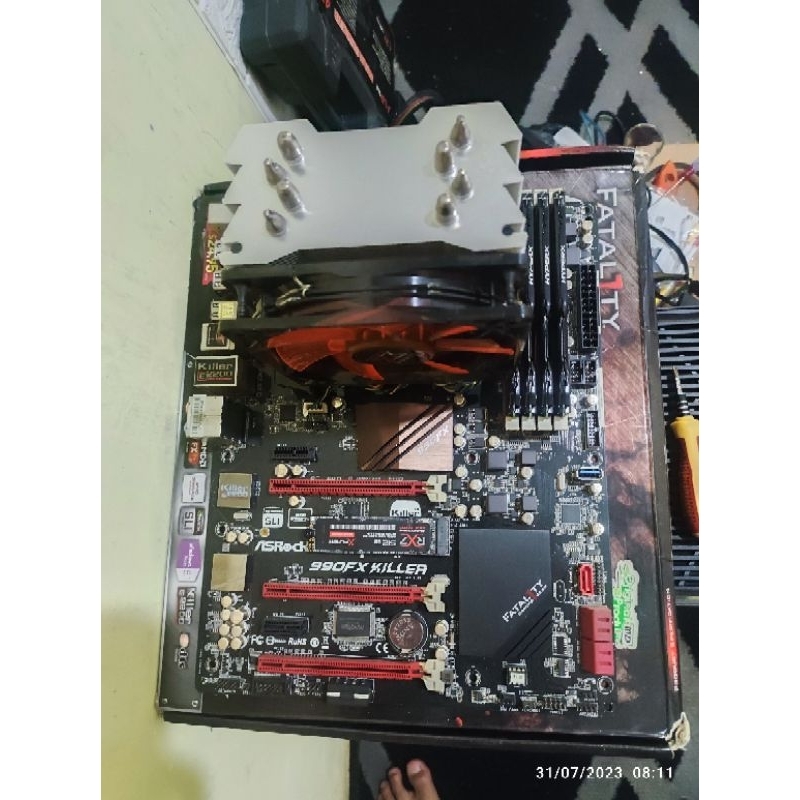 Gaming motherboard asrock fatality 990fx killer + AMD FX 8320e + RAM Samsung 16GB (4x4GB) + HSF Xigm