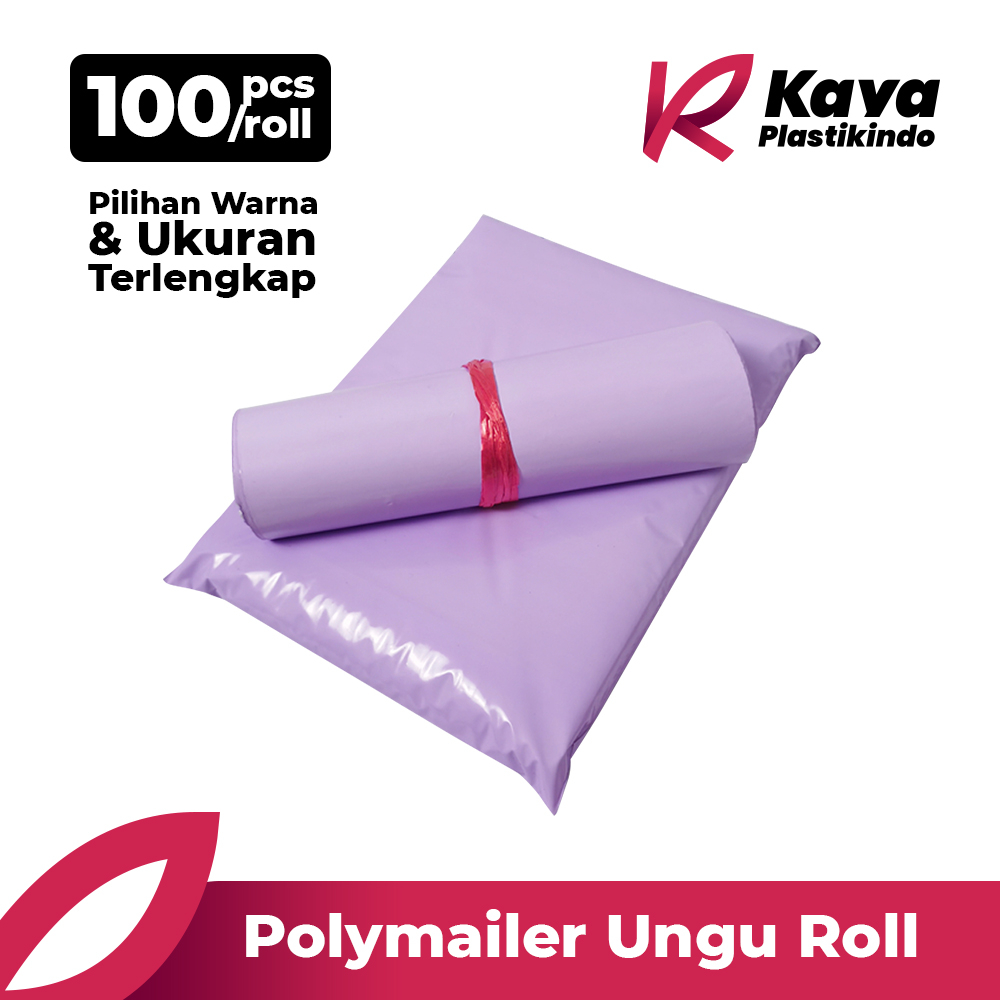 

Plastik Kemasan Polymailer Ungu Roll