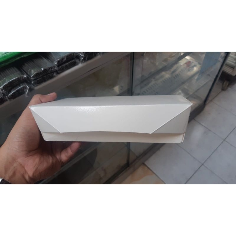 [50pcs] Paper Lunch Box Forming Size M L Sudah di Lipat Putih