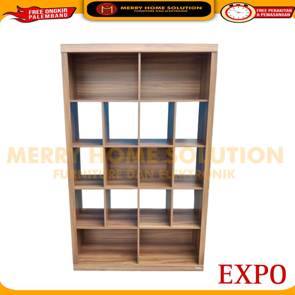lemari rak buku lemari pajangan expo DC 1512 partisi penyekat ruangan