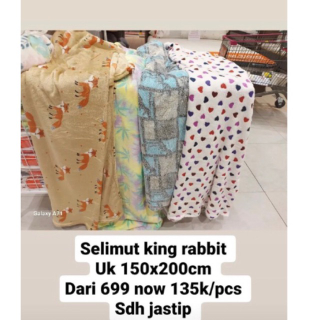 selimut king rabbit