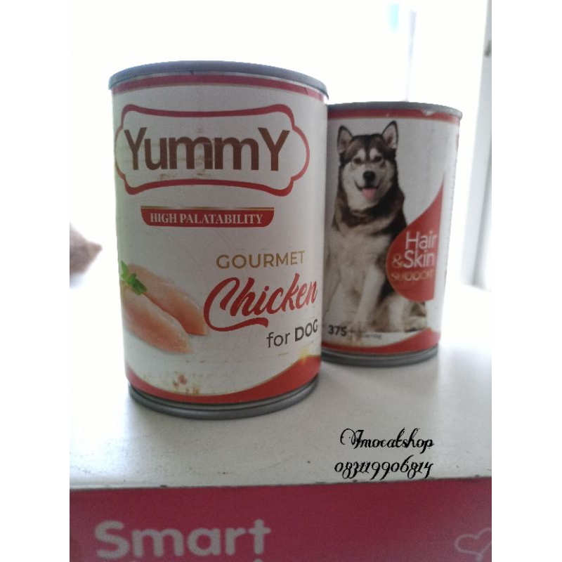 yummy dog makanan wet food doggy kemasan kaleng