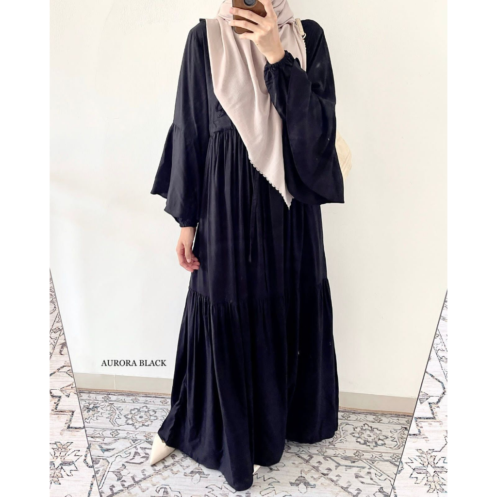 AURORA DRESS GAMIS ABAYA LATASHA OUTFIT