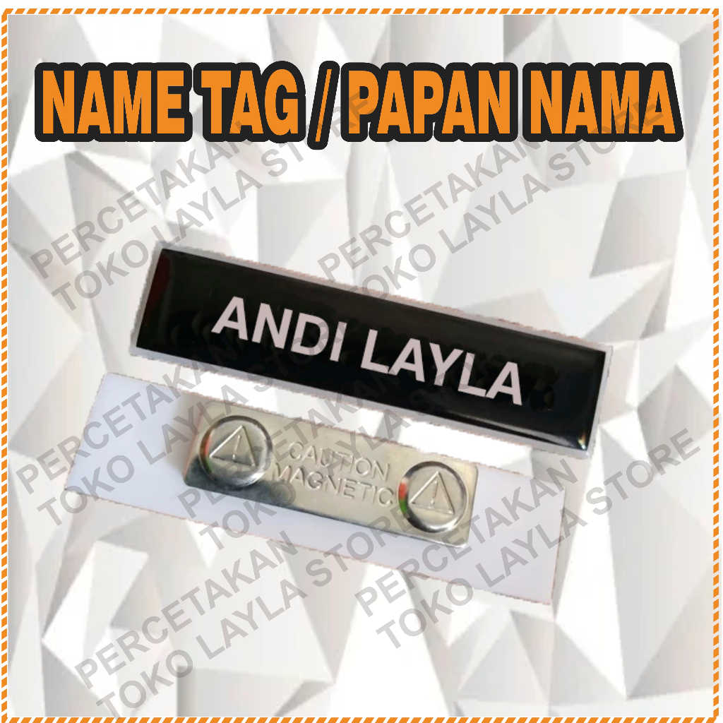 

PAPAN NAMA/NAME TAG SEKOLAH/KANTOR PREMIUM MURAH