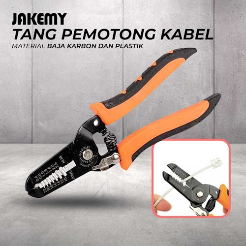 Tang Pemotong/Pengupas Kabel Jakemy Wire Cutter Pliers / Potong kabel - JM-CT4-12