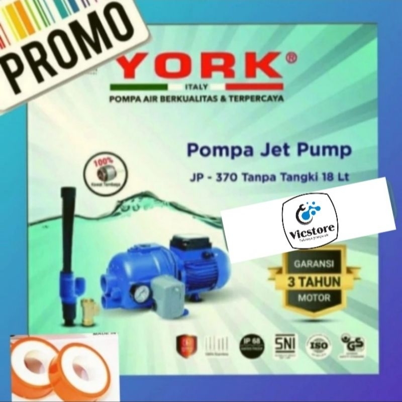 Pompa air jetpump YORK DP 370 40 m waterplus jt 388 wasser dab 102