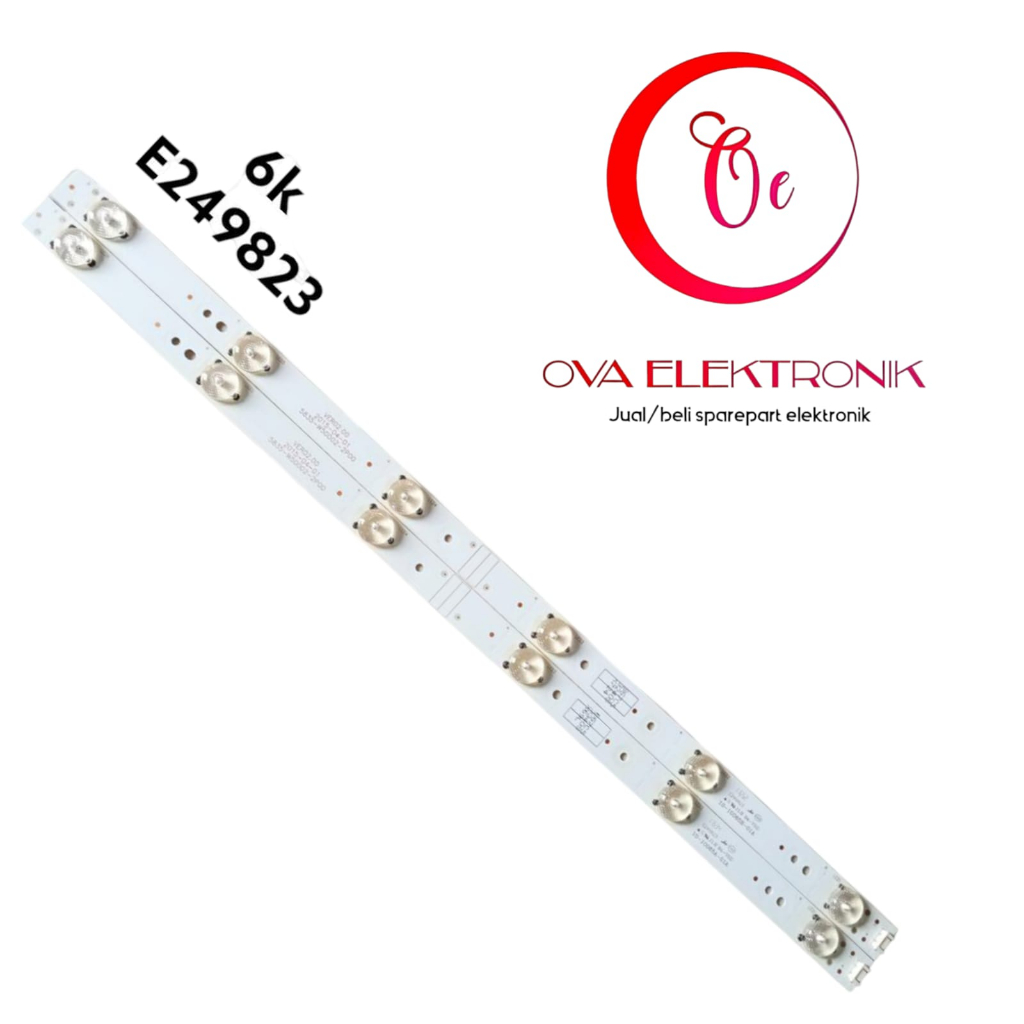Lampu LED BACKLIGHT TV 3V 6 KANCING Original