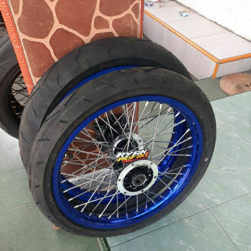 roda set velg set ban set klx atau klx dtracker model semi cacing