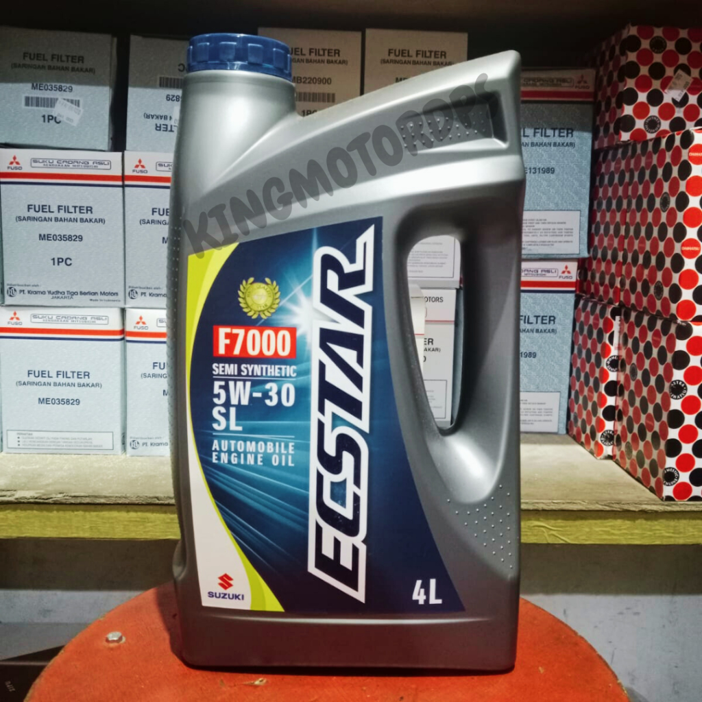 KMD | Oli Mesin Mobil Ecstar F7000 4Liter / Oli Ecstar F7000 Semi Synthetic 5W-30 SL / Oli Suzuki