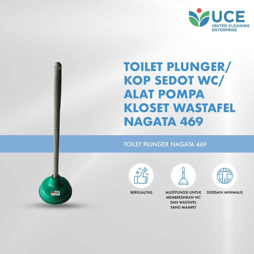 NAGATA Toilet Plunger /Kop Sedot WC /Alat Pompa Kloset Wastafel 469
