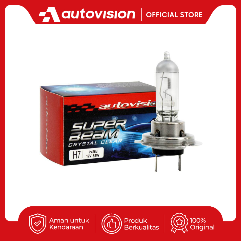 Lampu Superbeam H7 Kuning/Standar Crystal Clear (Halogen H7)