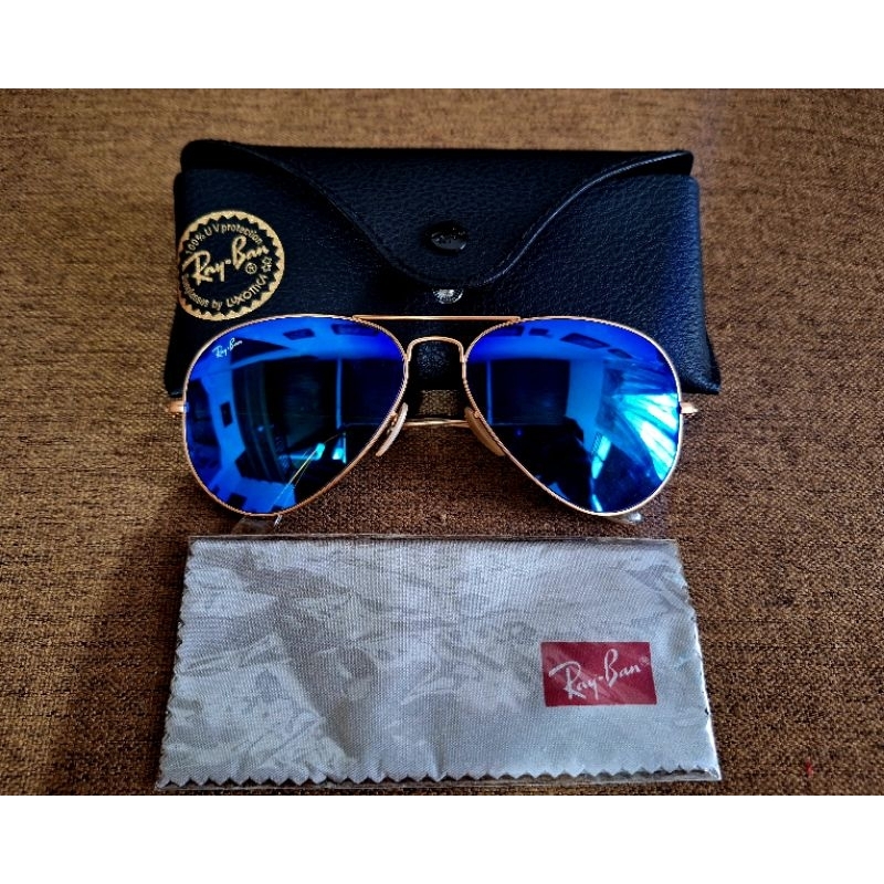 Kacamata sunglasses RayBan Aviator original made in Italy