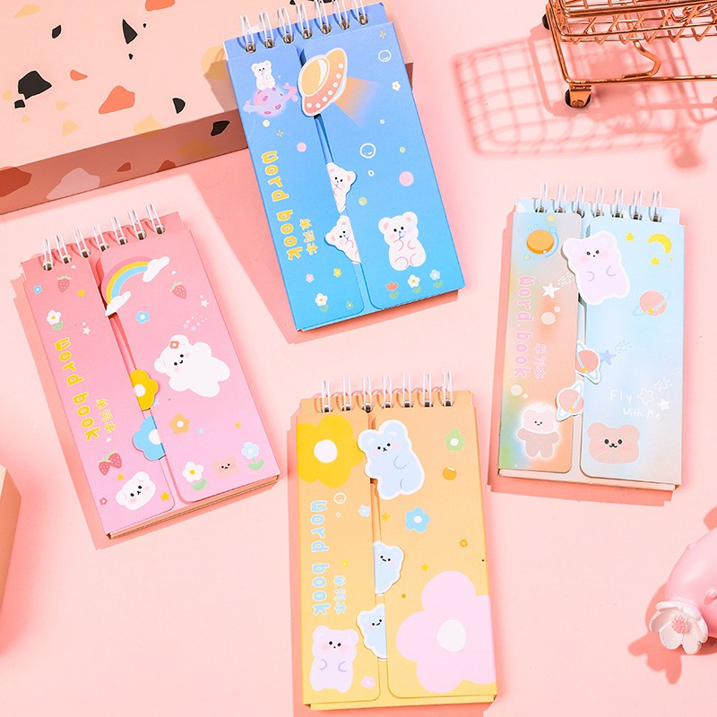 

Notebook Ring Note Pad List Memo Buku Catatan Mini Lucu