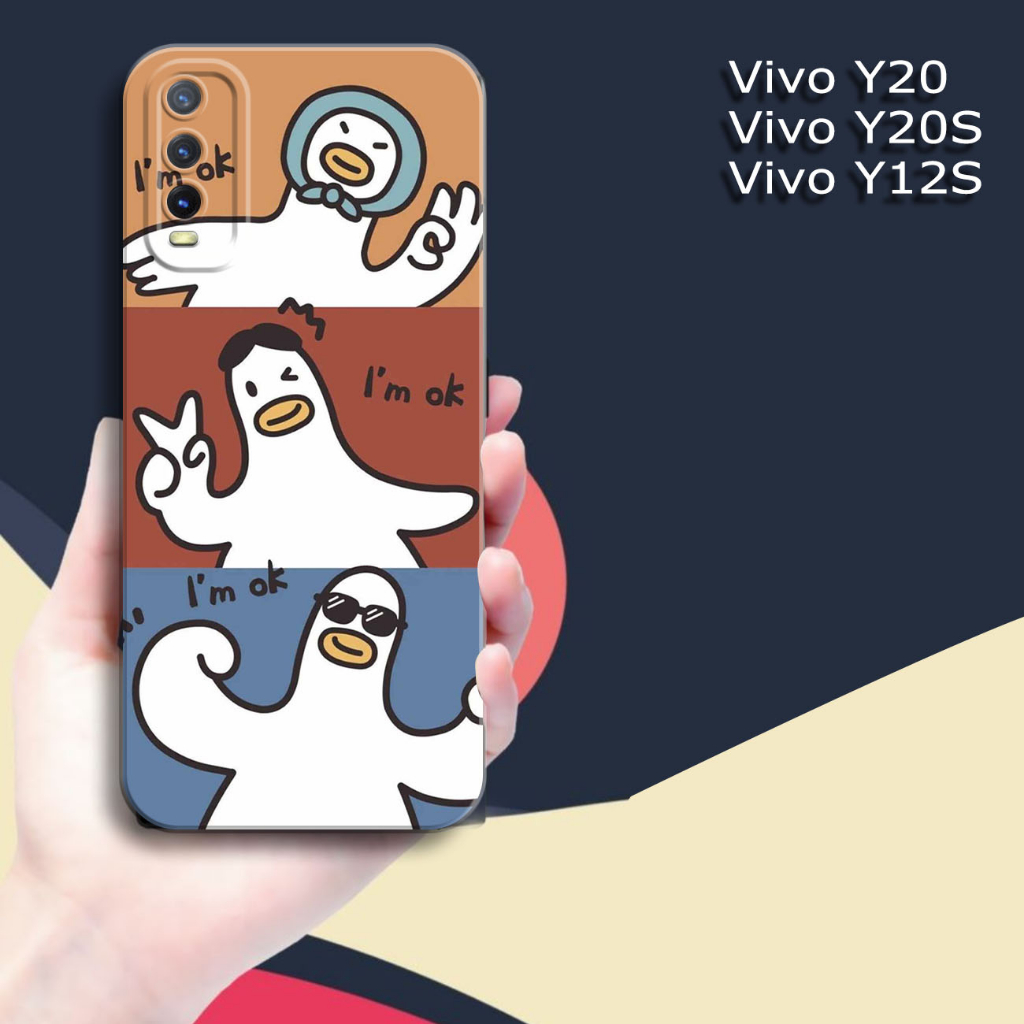 Casing Hp Vivo Y20 Y20S Y12S - [Fashion Case Duck Cute] - Case Hp Vivo Y20 Y20S Y12S - PICKS STORE -