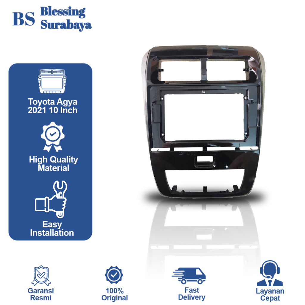 Frame Headunit Android 10 inch Toyota Agya/Ayla 2020 +