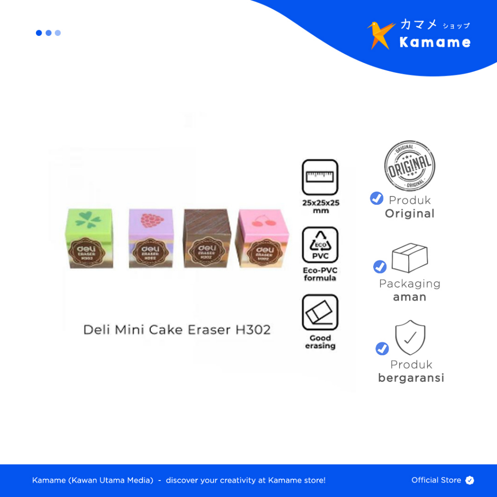 

Deli Eraser - Cake Penghapus Multi Flavour Design 4 Cake H302 - Kamame