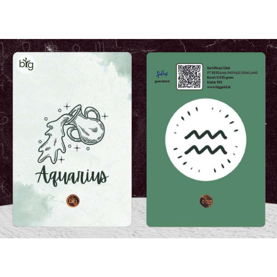 RB6 Logam Mulia Emas BIG GOLD 0.025 gram Edisi Zodiac