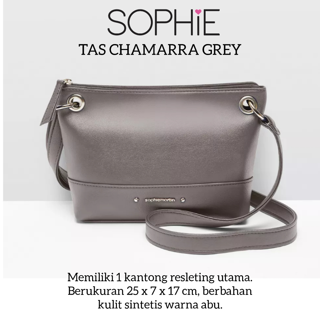 TAS CHAMARRA GREY SOPHIE MARTIN PARIS PROMO TAS SELEMPANG WANITA BAG