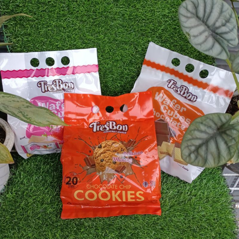 BISKUIT COOKIES DAN WAFER TRESBORN KEMASAN BAG ISI 20PCS