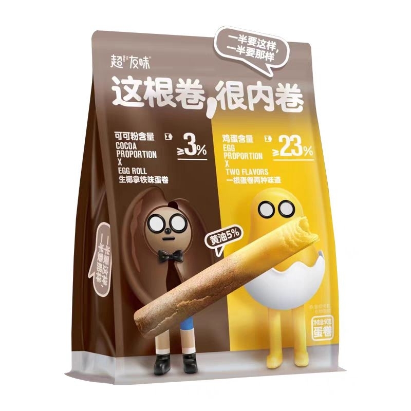 

biskuit coconut latte egg rall 90g 超友味生椰拿铁蛋卷