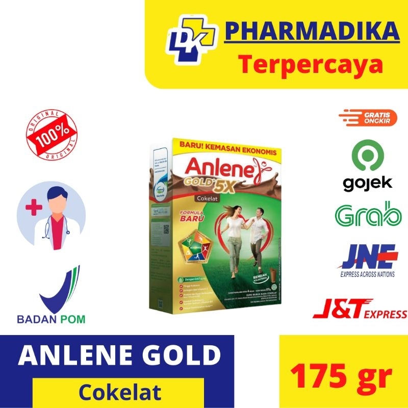 

ANLENE GOLD COKELAT 175 GR - NUTRISI TULANG SENDI DAN OTOT (tanyakan stok terlebih dahulu)