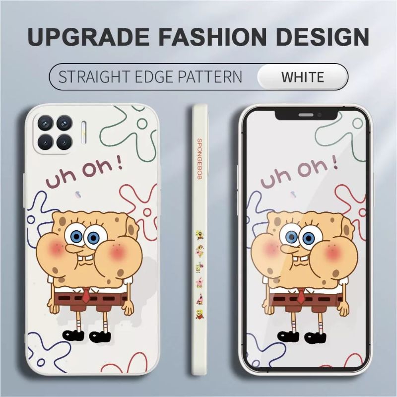 Case Oppo Reno 4F Cartoon Anime Softcase Printing Gambar Spongebob Dan Patrick