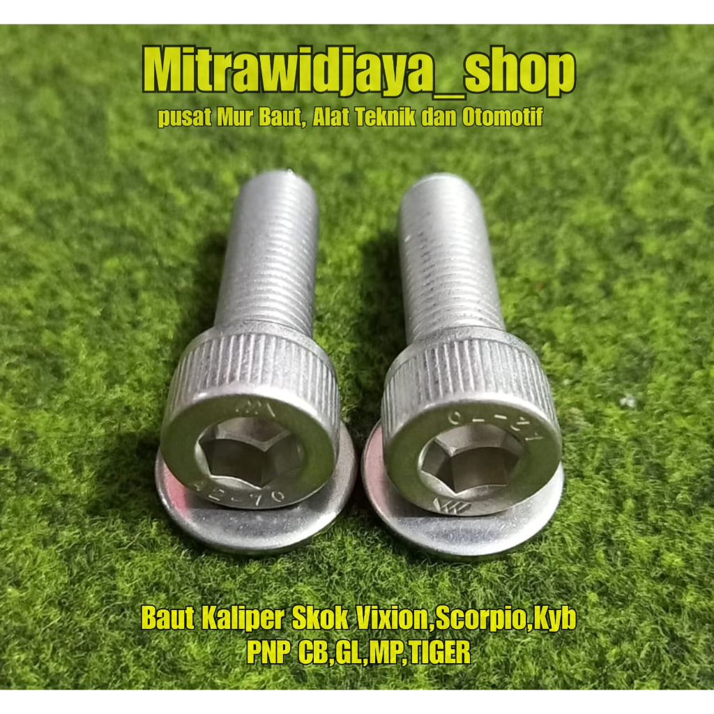 Baut  Stainles Baut Breket Kaliper Belakang Ninja R SS Ninja RR New OLD dan ZX Baut breket pangkon K