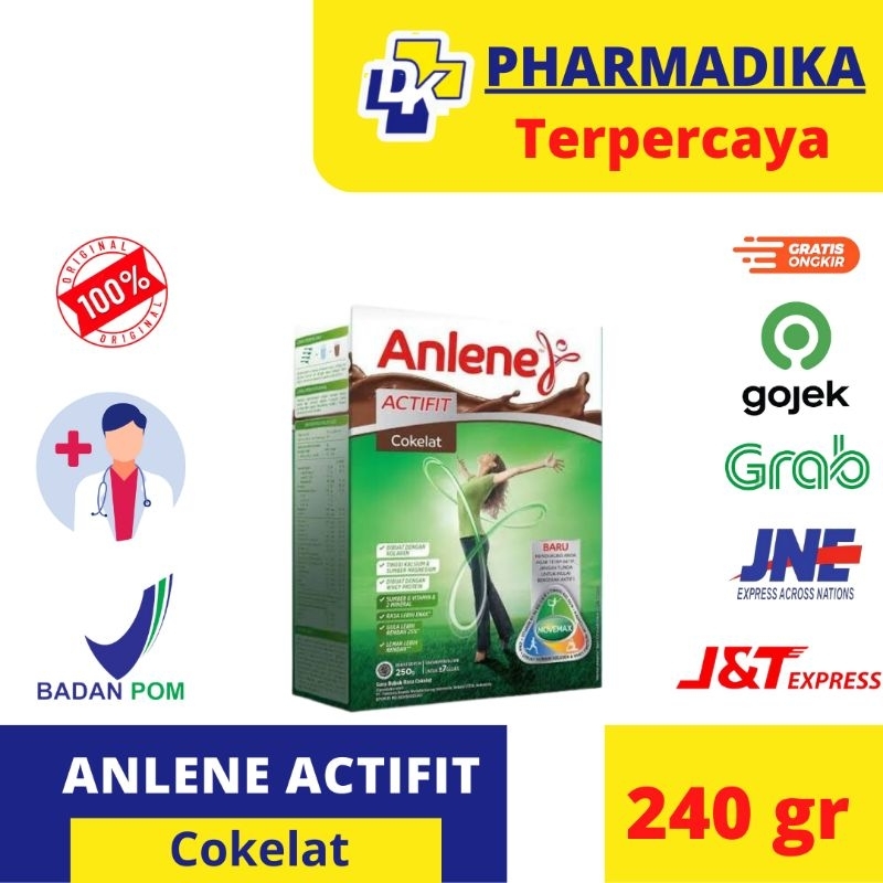 

ANLENE ACTIFIT 3X COKELAT VANILA 240 GR - NUTRISI TULANG SENDI DAN OTOT (tanyakan stok terlebih dahulu)