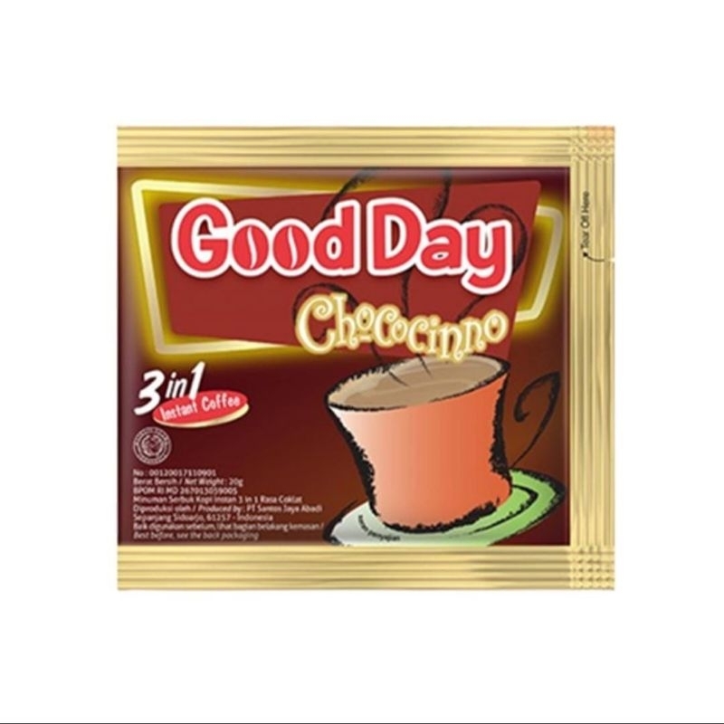 

GOOD DAY CHOCOCINO 20GR ISI 10 PCS