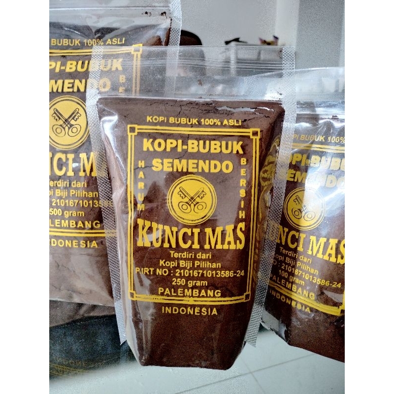 

kopi Semendo Kunci Mas Kemasan Ziplock 1Kg isi4 @250gram