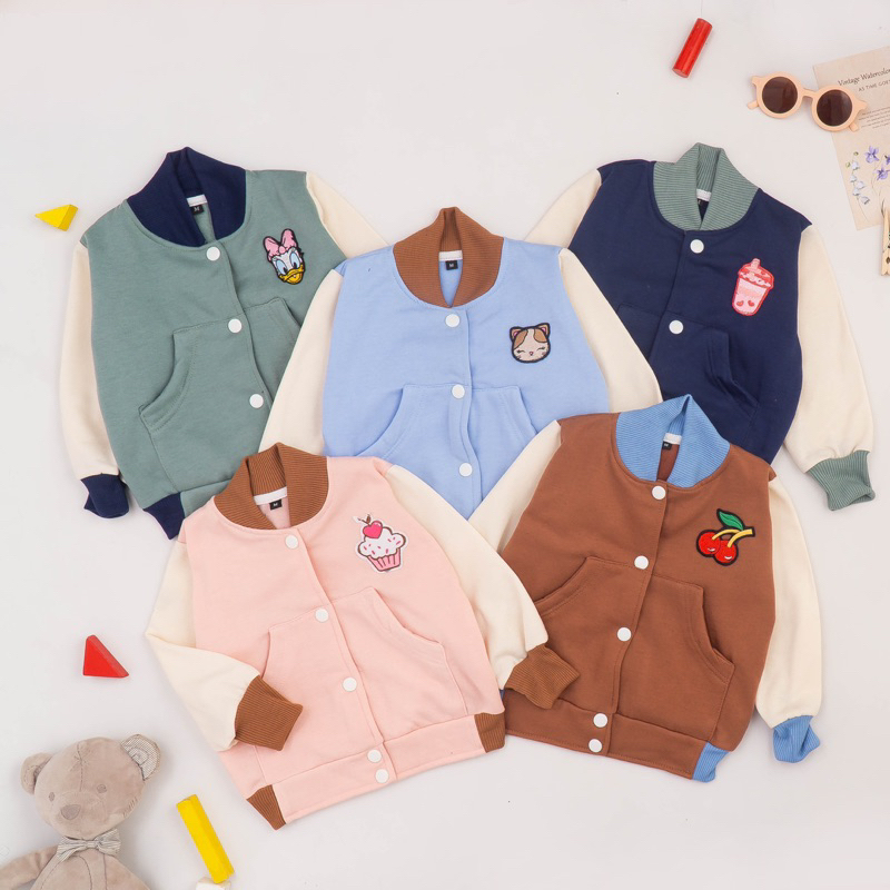 (READY) Jaket + kaos Varsity vol 2  Tobeli Kids
