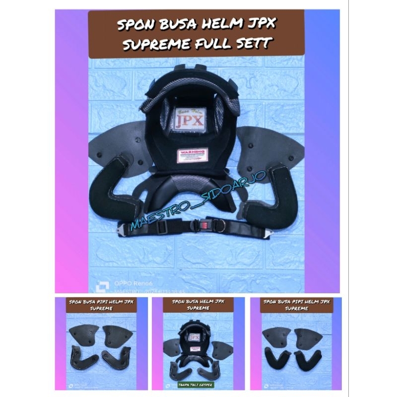 Spon Busa Helm Jpx Supreme Half Face Full Sett