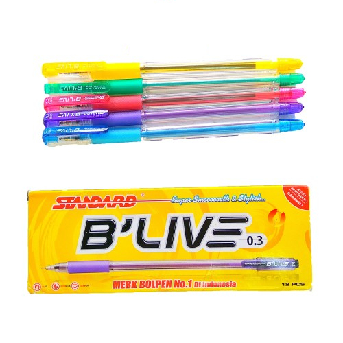 

Pulpen Standard B'Live Gel 0.3mm Tinta Hitam - PerPcs /Gel pen/pen gel/balpoint gel