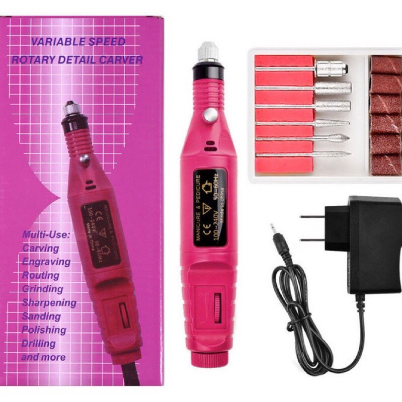 Mini drill Kikir Gigi, Nail Art