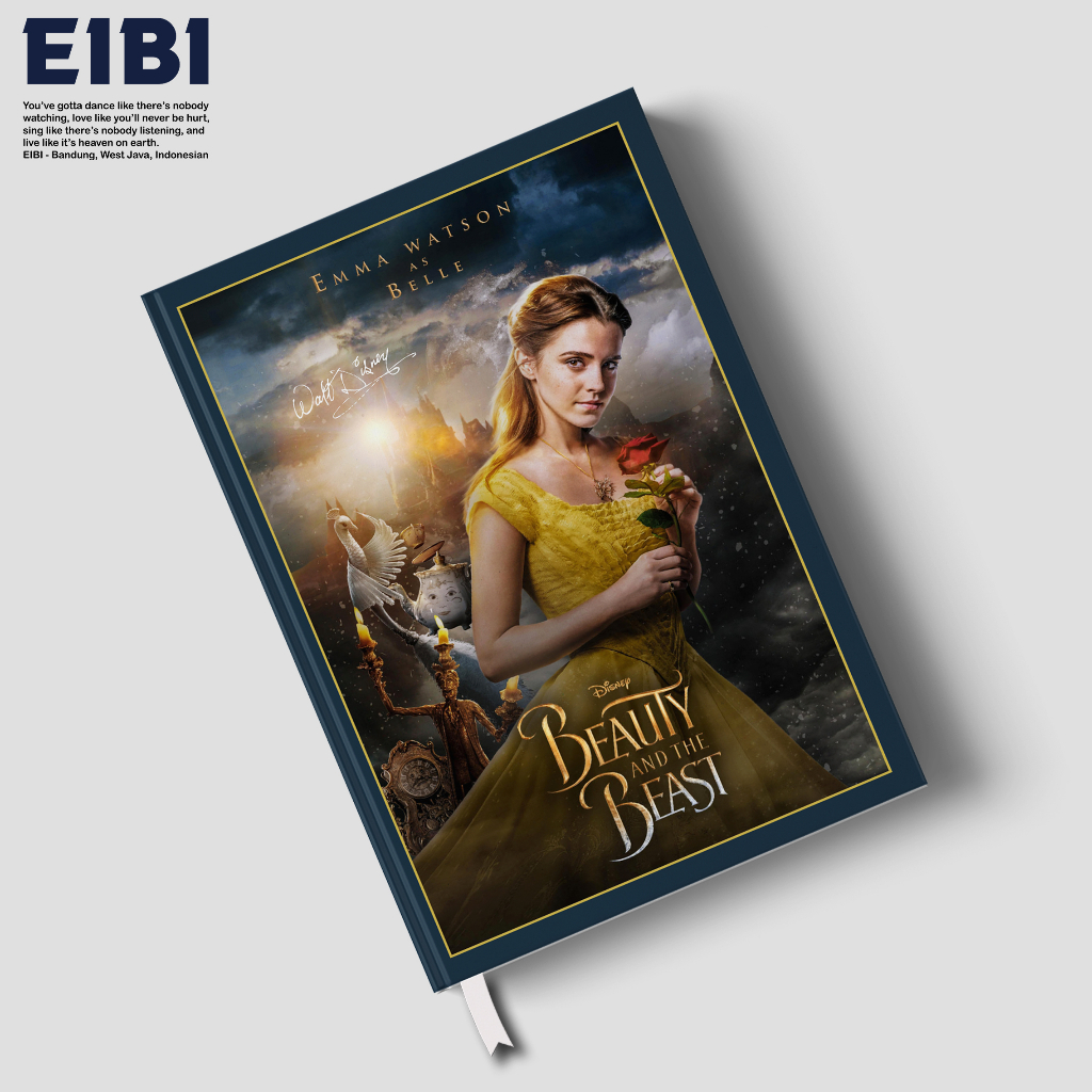 

Eibibook Buku Tulis Catatan Notebook Hardcover Disney Series Beauty and Beast Belle Signature