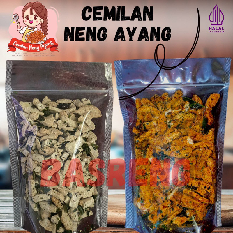 

BASRENG 250 GRAM PEDAS DAUN JERUK BASRENG ORIGINAL BY CEMILAN NENG AYANG