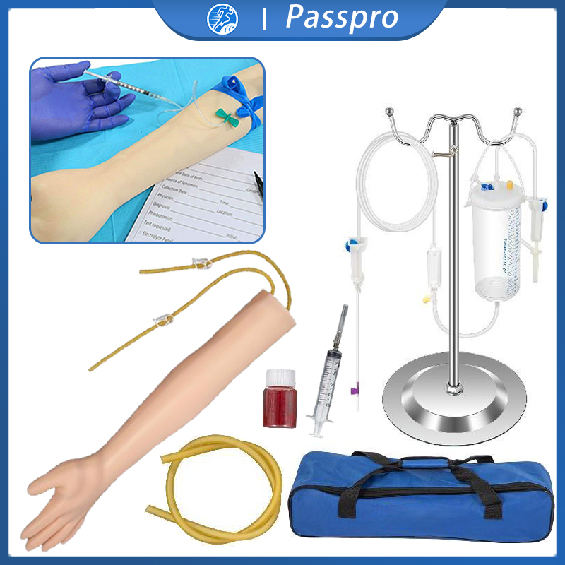 Set Manekin Lengan Infus Silikon Manekin Phantom Alat Peraga
